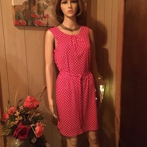 Ann Taylor Pink &White Dress (size PM)